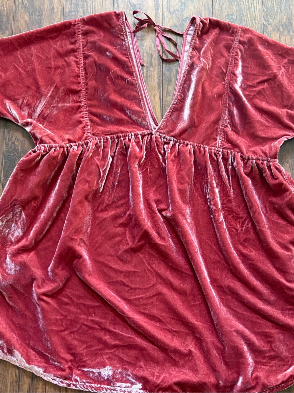 Free People Velvet Open Back Dress – Size XL - Picture 3 of 7
